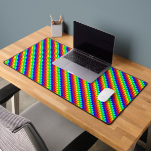 Rainbow Stripes - Desk Mat