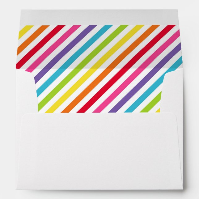 Rainbow Stripes - Envelope (Back (Bottom))