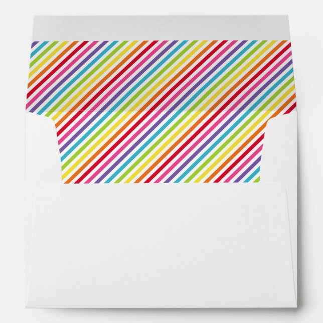 Rainbow Stripes - Envelope (Back (Bottom))