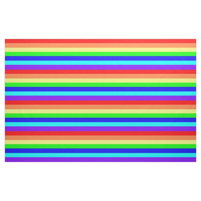 Rainbow Stripes Fabric (Fat Quarter)
