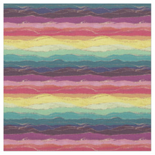 Rainbow Stripes fabric Pattern