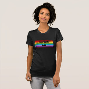 Rainbow Stripes, Genesis 9:13 T-Shirt