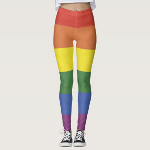 Rainbow stripes leggings