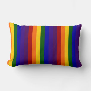 Rainbow Stripes Lumbar Cushion