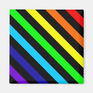 Rainbow Stripes Magnet
