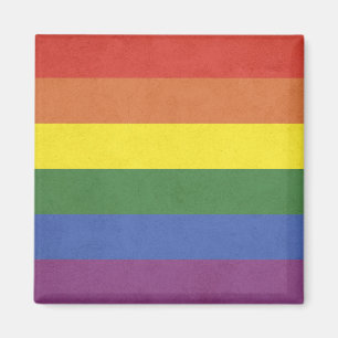 Rainbow stripes magnet