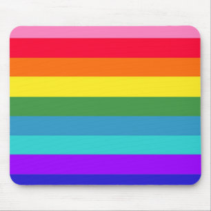 Rainbow Stripes Mouse Mat