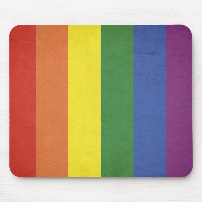 Rainbow stripes mouse mat (Front)