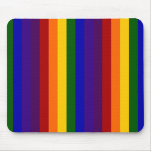 Rainbow Stripes Mouse Mat