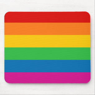 Rainbow Stripes Mouse Mat