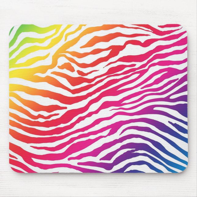 Rainbow Stripes Mouse Mat (Front)