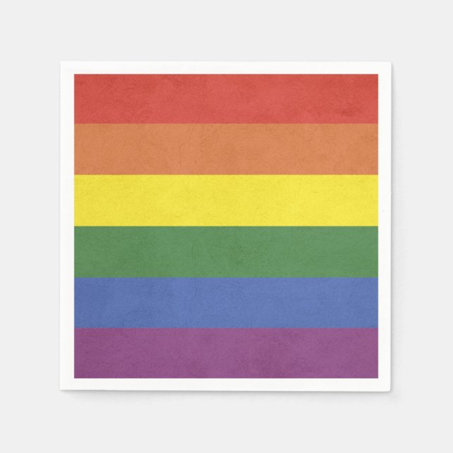Rainbow stripes napkin (Front)