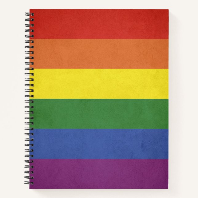 Rainbow stripes notebook (Front)