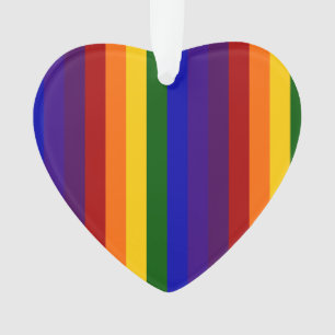 Rainbow Stripes Ornament