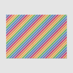 Rainbow Stripes Pattern Tissue Paper