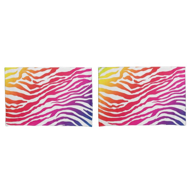 Rainbow Stripes Pillowcase (Front-Set)