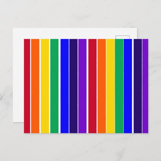 Rainbow Stripes  Postcard (Front/Back)