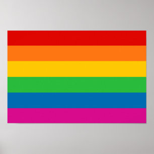 Rainbow Stripes Poster