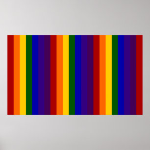 Rainbow Stripes Poster