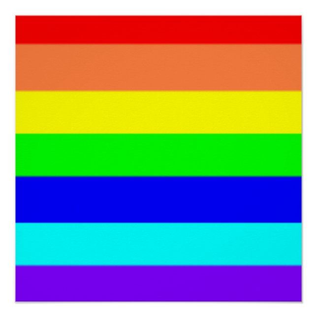 Rainbow Stripes Poster (Front)