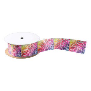 Rainbow Stripes Satin Ribbon