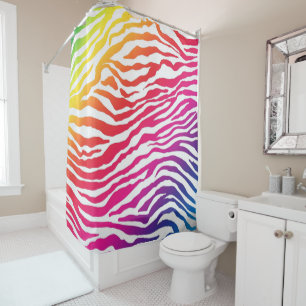 Rainbow Stripes Shower Curtain
