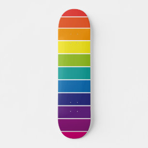 Rainbow Stripes Skateboard