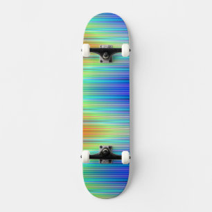 Rainbow Stripes Skateboard