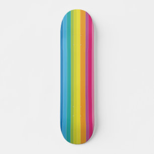 Rainbow Stripes Skateboard