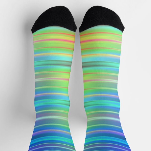 Rainbow Stripes Socks (Top)