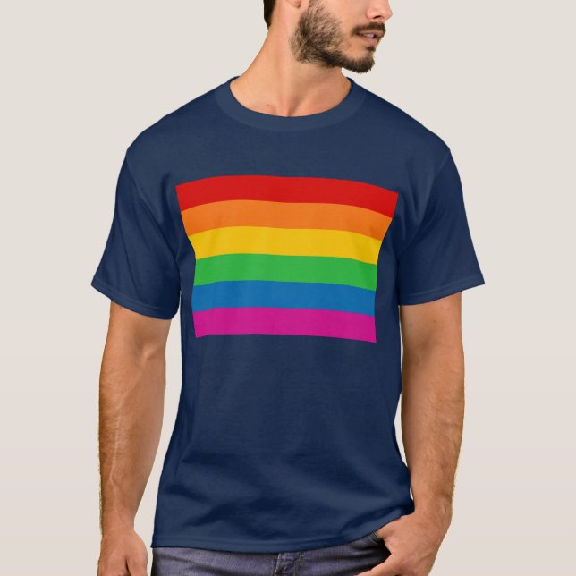 Rainbow Stripes T-Shirt (Front)