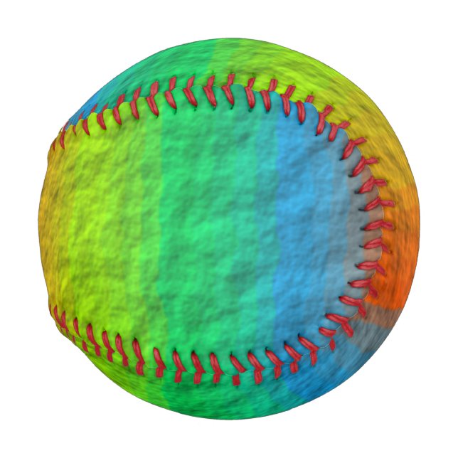 RAINBOW STRIPES TEXTURE BASEBALL (Back Left)
