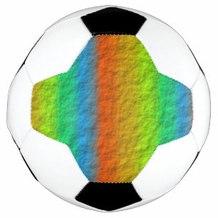 RAINBOW STRIPES TEXTURE FOOTBALL