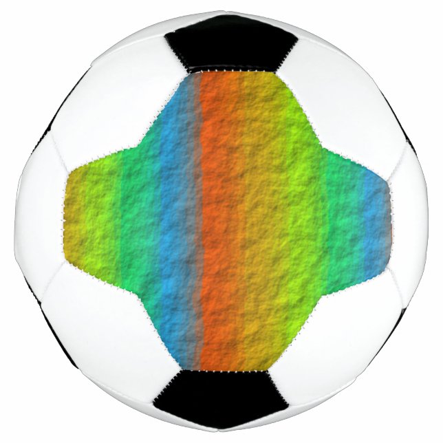 RAINBOW STRIPES TEXTURE FOOTBALL (Front)