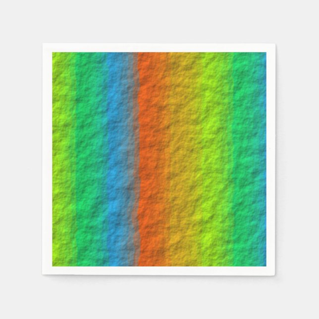 RAINBOW STRIPES TEXTURE NAPKIN (Front)