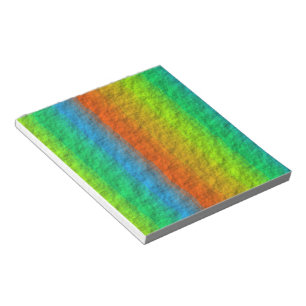 RAINBOW STRIPES TEXTURE NOTEPAD