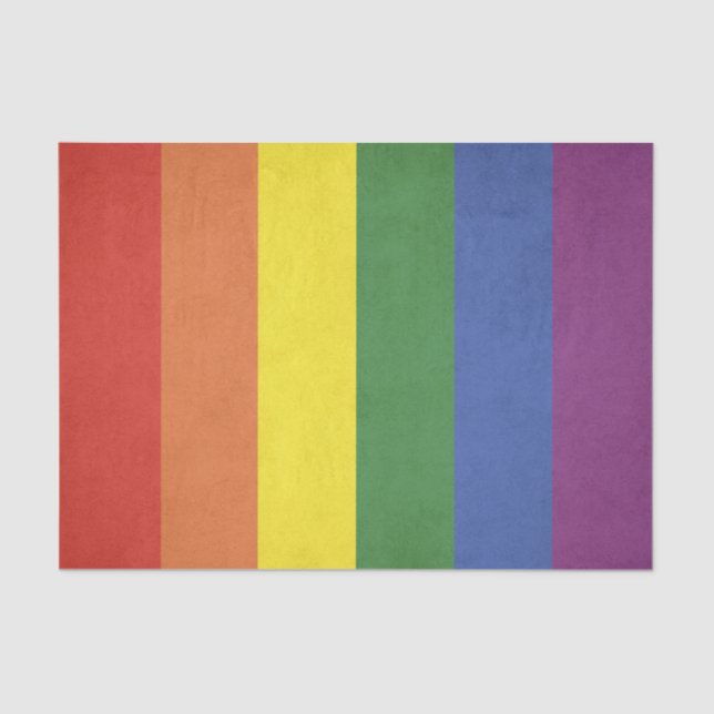 Rainbow stripes tissue paper (Front)