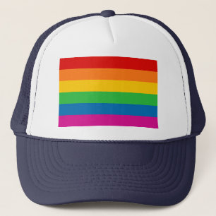 Rainbow Stripes Trucker Hat