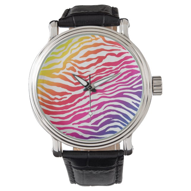 Rainbow Stripes Watch (Front)