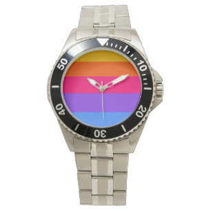 Rainbow Stripes Watch