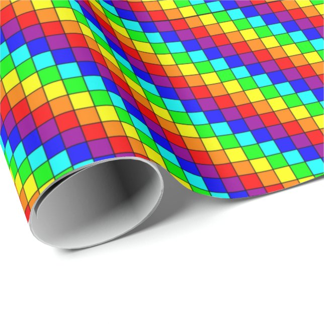 Rainbow Stripes - Wrapping Paper (Roll Corner)