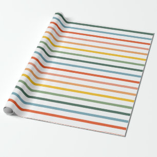 Rainbow Stripes Wrapping Paper