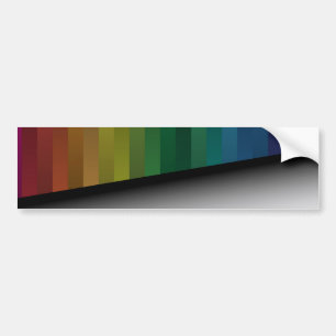 Rainbow Strips Bumper Sticker