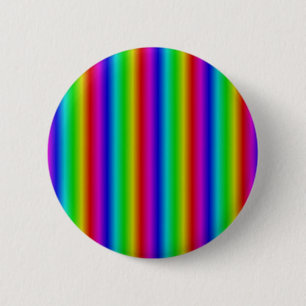 Rainbow Strips - Pattern 6 Cm Round Badge
