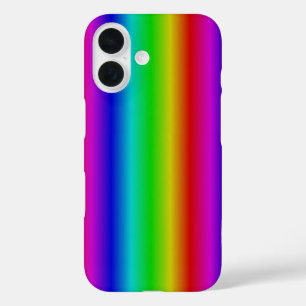 Rainbow Strips - Pattern iPhone 16 Case