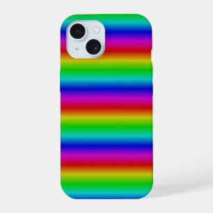 Rainbow Strips - Pattern iPhone 15 Case