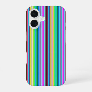 Rainbow Strips - Pattern iPhone 16 Case