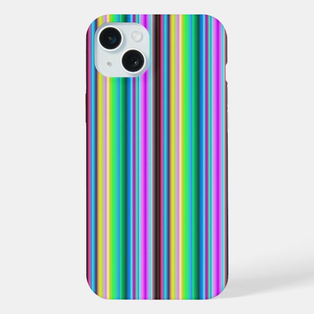 Rainbow Strips - Pattern iPhone Case (Back)