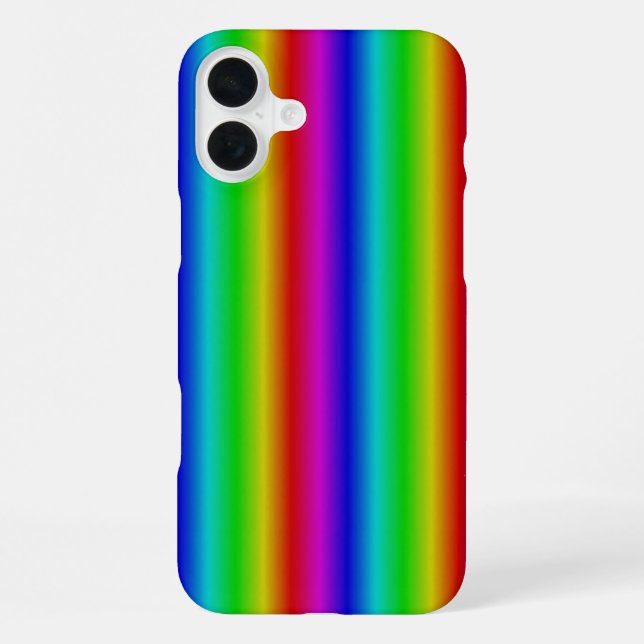 Rainbow Strips - Pattern iPhone Case (Back)