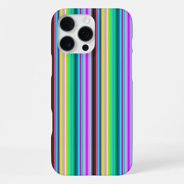 Rainbow Strips - Pattern iPhone Case (Back)